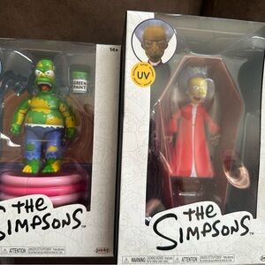 The Simpsons Action Figure Set - Green and Red